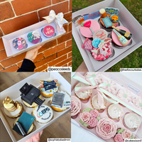 Cupcake Box Variety Bundle (15 Boxes) - 5 of Each Size: 3-Hole, 4-Hole & 6-Hole