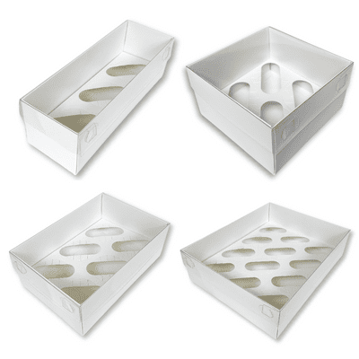 Cupcake Box Variety Bundle (20 Boxes) - 5 of Each Size: 3-Hole, 4-Hole, 6-Hole & 12-Hole