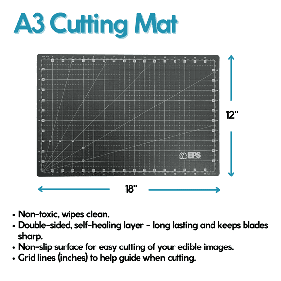 A3 SelfHealing Cutting Mat for Cake Decorating Edible Print Supplies