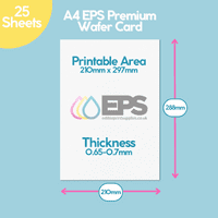 A4 Premium Wafer Paper/Wafer Card | Edible Print Supplies