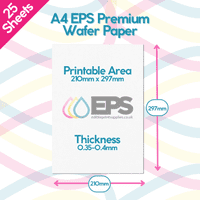 A4 Edible Wafer Paper for Edible Printing | Edible Print Supplies