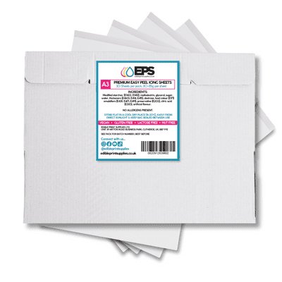 EPS Premium Easy Peel Edible Icing Sheets A3 x 30 sheets