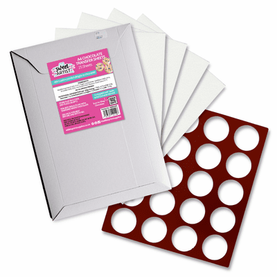 Printed Chocolate Bundle - Chocolate Transfer Sheets & Stencil