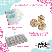 Chocolate Transfer Sheets & Mould Bundle | Sweet Artist®  by Edible Print Supplies
