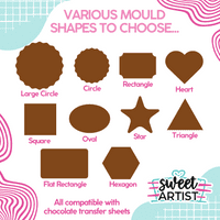 Chocolate Transfer Sheets & Mould Bundle | Sweet Artist®  by Edible Print Supplies
