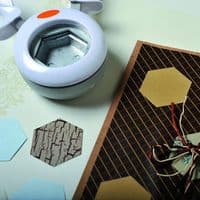 Hexagon Squeeze Punch Cutter for Edible Images - Wafer Paper or Icing Sheets -  Extra Large Size (5cm/2 inch).