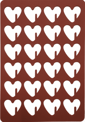 Sweet Artist Chocolate Stencil - Heart Cut Outs