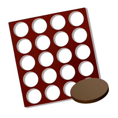 Sweet Artist Chocolate Stencil - Large Circle (47mm)