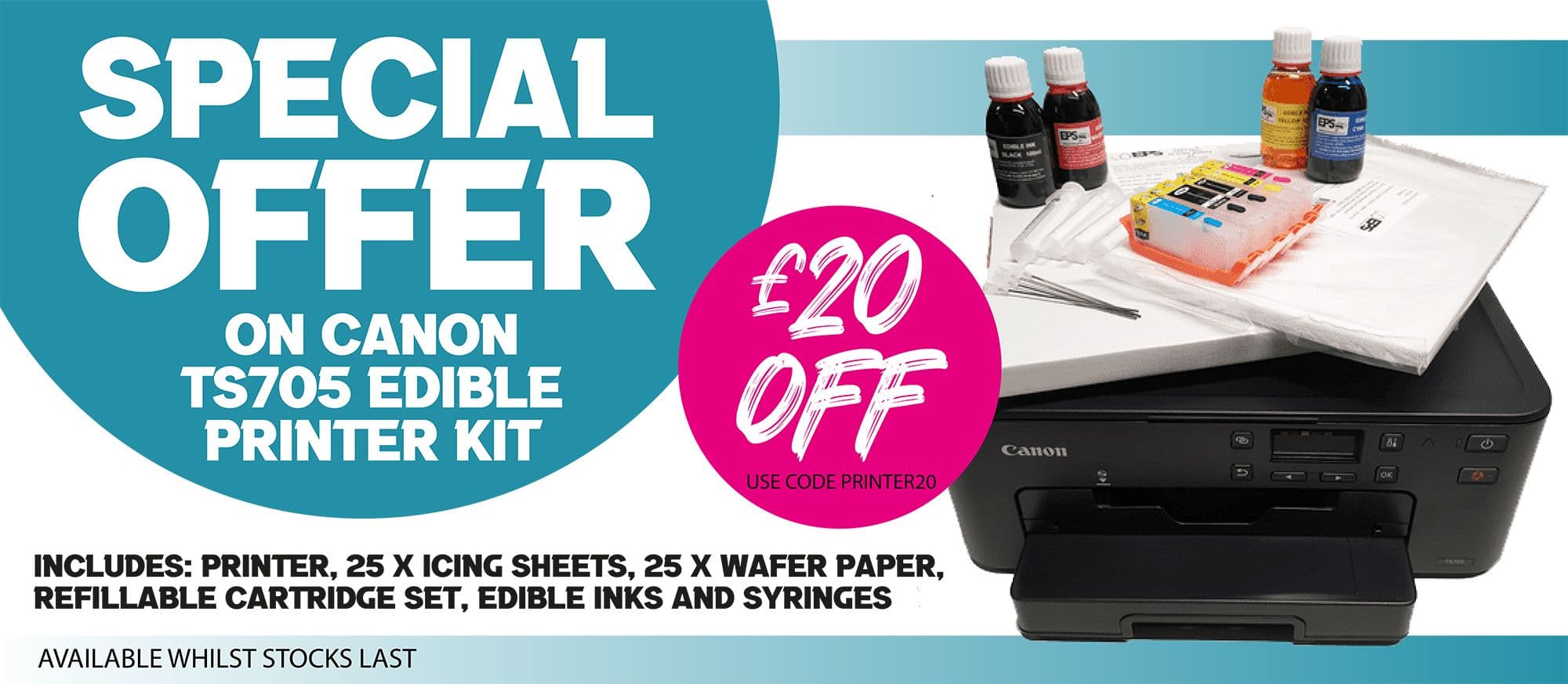 Edible Printing Supplies Including 