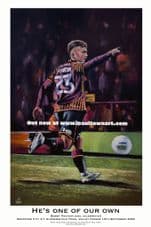 'Bobby Pointon  - He's One of Our Own' - Bradford City Celebration  -Poster Print 20'' x 30'' approx