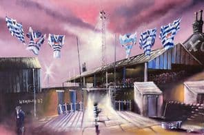 'My Back Yard' Thrum Hall, Halifax RLFC   A3 unframed Print
