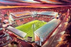 'Our Church' Valley Parade,  Bradford City  -Poster Print 20'' x 30'' approx