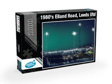 1980's Elland Road, Leeds United 1000 piece jigsaw black