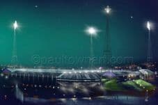 1980's Elland Road, Leeds United 20'' x 30'' Box Canvas Print