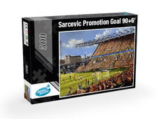 90+6' Sarcevic winning promotion goal Bradford City v Fleetwood 3rd May 2025 500 Piece Jigsaw