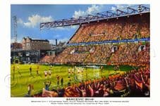 90+6' Sarcevic winning promotion goal Bradford City v Fleetwood 3rd May 2025 - unframed A3 Print