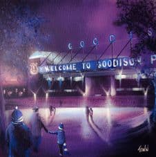 A Walk in the Park, Goodison Park, Everton - 11'' x 11'' approx poster print