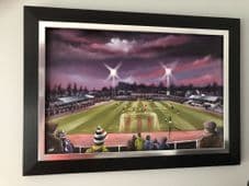 Annfield, Stirling Albion original artwork UNFRAMED 20'' x 30''