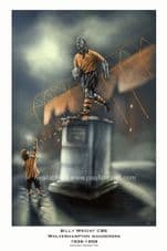 Billy Wright , Wolverhampton Wanderers unframed A3 Print