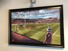 Bobby's Dazzler - Bradford City v Bournemouth 1982 Original artwork on canvas 90cm x 75cm UNFRAMED