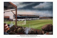 Borough Park, Workington AFC 1977 v Newport County A3 print