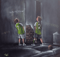 Boys Will Be Boys (Hibernian) 11'' x 11'' poster print