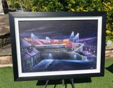 Bradford City 'Let There Be Light' original Unframed painting size 51cm x 76