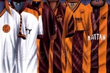 Bradford City 'My 80's Wardrobe' A3 poster print