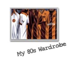 Bradford City 'My 80's Wardrobe' - original unframed artwork 20'' x 30''
