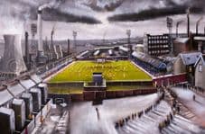 Bradford City, Valley Parade, An Industrial Scene - unframed A3 Print