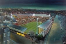 Bradford City - Valley Parade Night Scene - 20'' x 30'' approx poster print