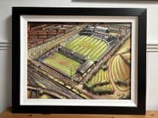 Bradford Park Avenue Football and Cricket Grounds FRAMED oil painting