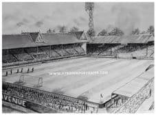 Bradford Park Avenue pencil drawing print on 20'' x 30'' Box Canvas