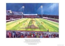 Bradford Park Avenue v Bradford City-Last Bradford Football League Derby 1969 unframed A3 Print