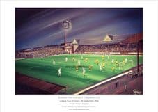 Bradford Park Avenue v Bradford City League Cup 1st Round 1963 unframed A3 Print