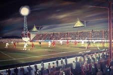 Bradford Park Avenue v Fulham- 20'' x 30'' approx poster print