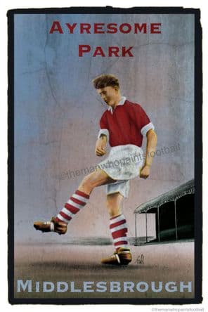 Cigarette Style Card - Middlesbrough FC  A3 print
