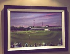 Cricket at Bradford Park Avenue -UNFRAMED oil painting -on canvas board 51 x 76cm