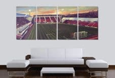 Dunfermline 4 x 20'' x 10'' box canvases