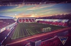 Dunfermline East End Park Under Lights - 20'' x 30'' Box Canvas Print