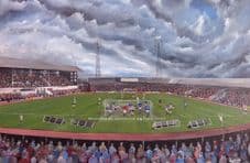 Dunfermline v Rangers A3 poster print