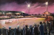 Dunfermline v Valencia Inter Cities Fairs Cup 1962 A3 poster print