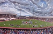 East End Park Dunfermline 1988 v Rangers Scottish Cup 20'' x 30'' Box Canvas Print