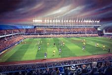 Everton Goodison Park v Arsenal 1985 - 20'' x 30'' Box Canvas