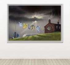 Field of Dreams, Elland Road, Leeds United original artwork unframed 20'' x 30''