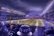 From the Gwladys Street End, The Last Derby at Goodison Park, Everton - 20'' x 30'' Box Canvas