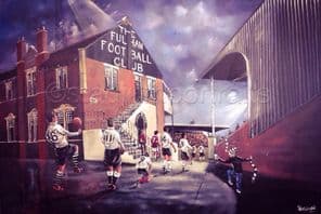 Fulham 'Rolling Back The Years' box canvas 30'' x 20''