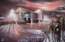 Halbeath Road Dunfermline Athletic - A3 poster print