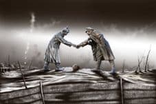 Hereford Themed Christmas Day Truce 20'' x 30'' approx poster print