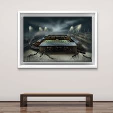 Hull City - Boothferry Park UNFRAMED original artwork 51cm x 76cm
